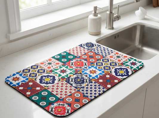 CozyMat™ Modern Geometric Anti-Slip Kitchen Mat