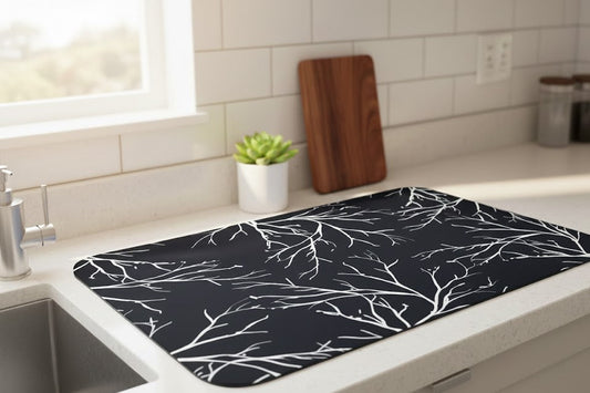 CozyMat™ Midnight Branch Designer Kitchen Ma