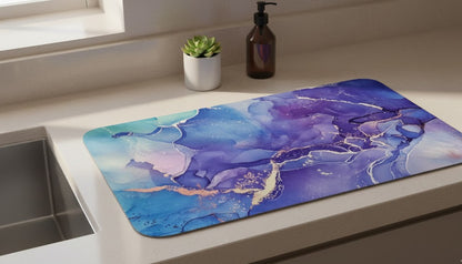 CozyMat™ Ocean Bloom Absorbent Kitchen Mat