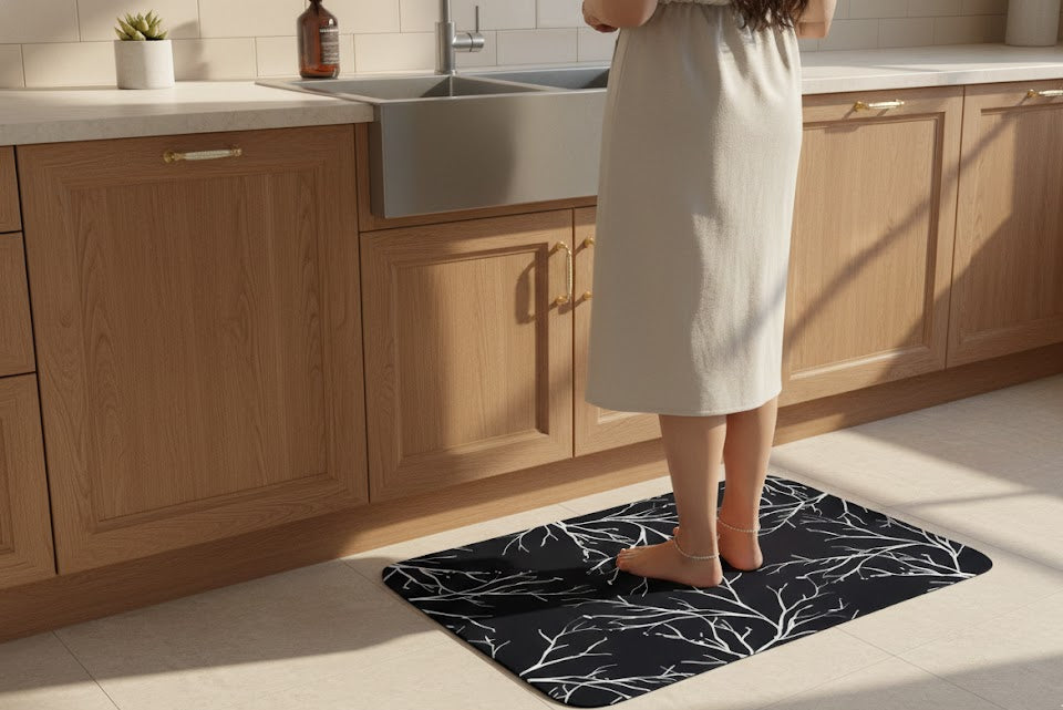 CozyMat™ Midnight Branch Designer Kitchen Ma